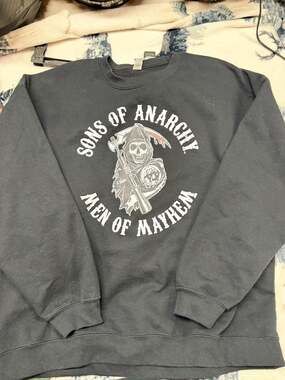 Sons of Anarchy Men of Mayhem Black Crewneck Sweatshirt